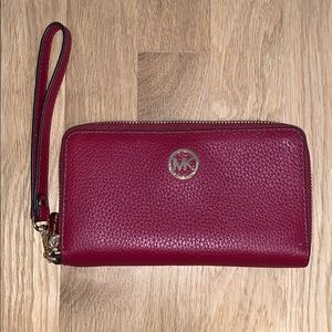NEW MK Michael Kors wallet in red